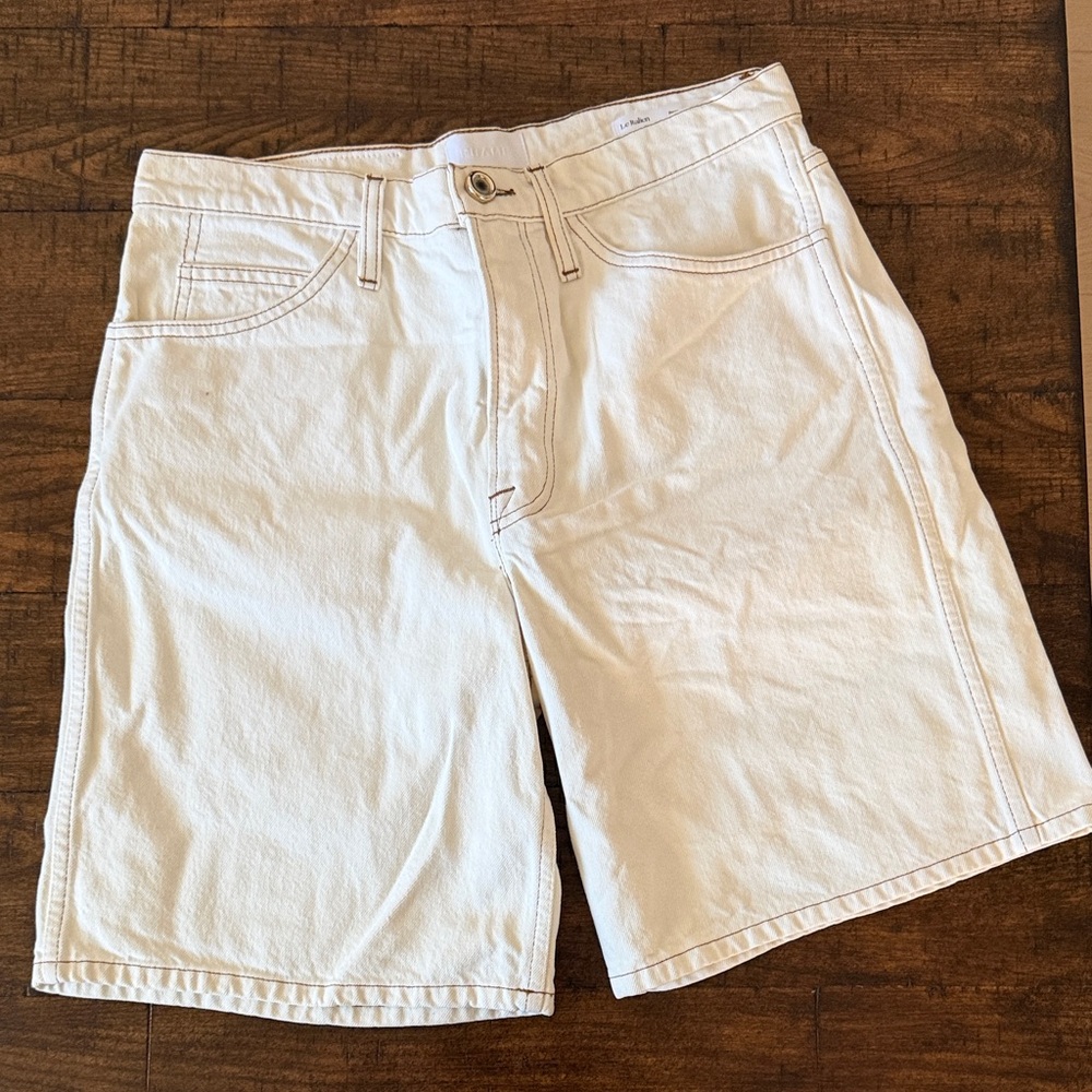 Frame Denim Men's White Jean Shorts